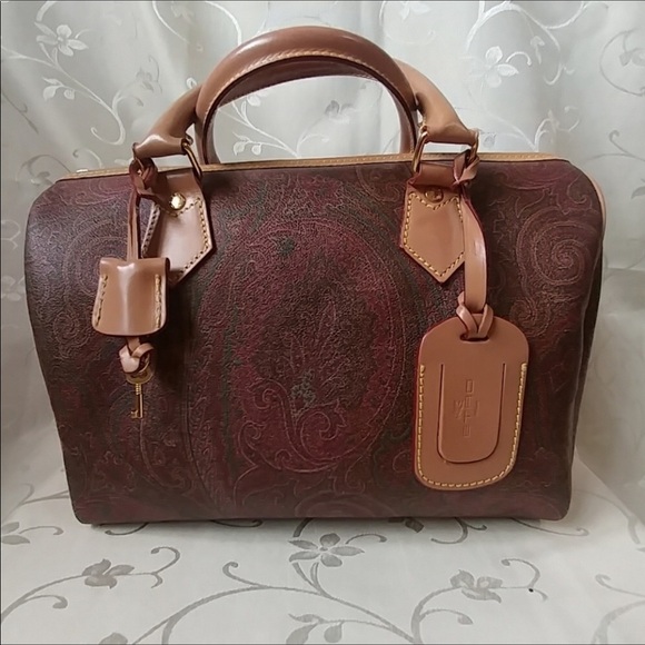 Etro Paisley Print Handbag Bag - Picture 2 of 10